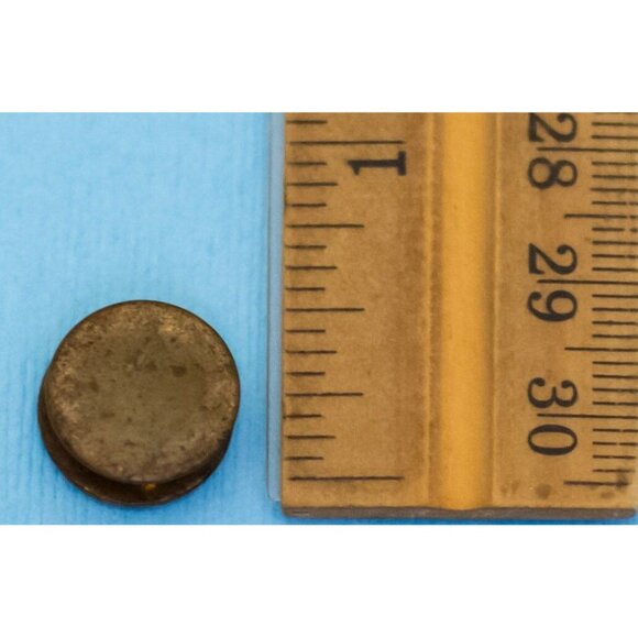 Vintage February Incorporated Emblem Crest Black Cuff Link - N30 - Picture 2 of 2